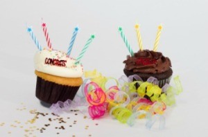 High School Graduation Party Cupcake Centerpiece