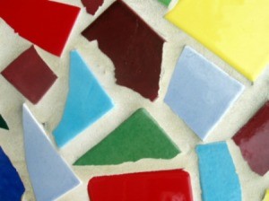 recycled tile mosaic