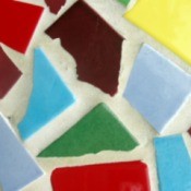 recycled tile mosaic