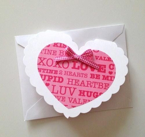 Heart-shaped Valentine Card | ThriftyFun