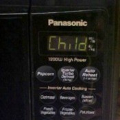 Microwave Says "Child" On Display