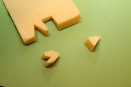 cheese arrow pieces