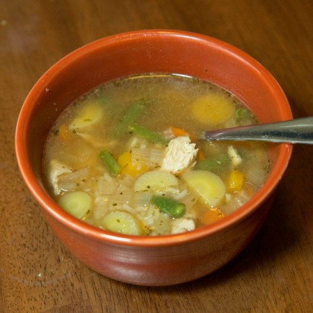 Chicken Soup in Bowl