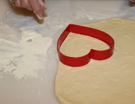 cutting dough