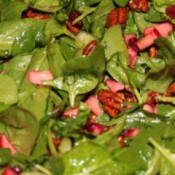 Cran-Apple Spinach Salad with Spiced Pecans