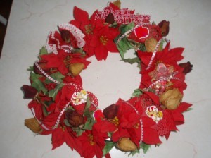 Love Through the Years Wreath - Finished wreath.