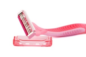 A pink razor.