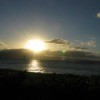 Flash Of Green At Sunset (Maui)