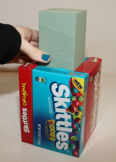 inserting foam