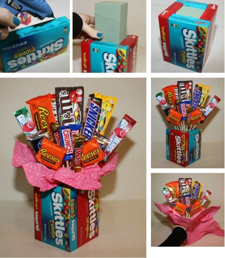 Making a Candy Bouquet
