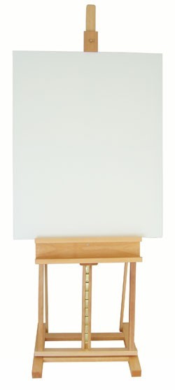 canvas on easel