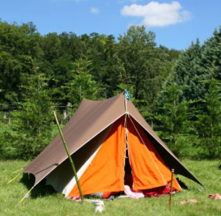 A large tent for camping