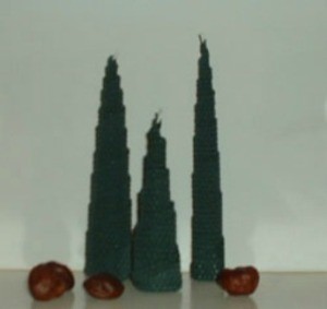 Beeswax Christmas Trees