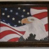 American Flag and Eagle Painting