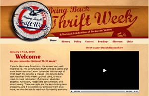 thrift week web page