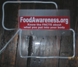 food awareness sticker