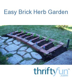 Easy Brick Herb Garden | ThriftyFun