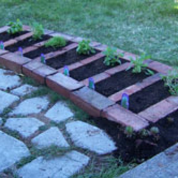 Easy Brick Herb Garden ThriftyFun