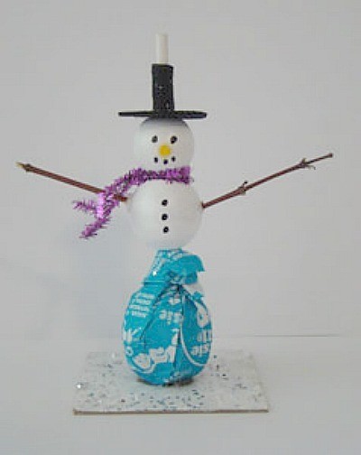 finished snowman