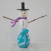 finished snowman