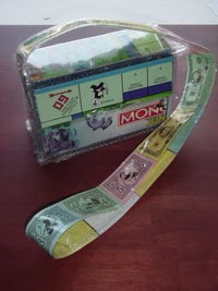 Monopoly game board purse