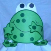cute frog band hat