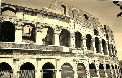 The Colosseum in Rome, Italy