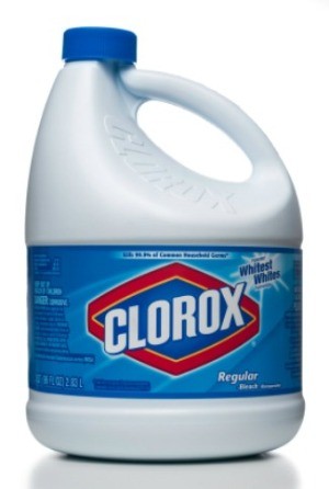 Bottle of Clorox bleach.