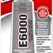 E6000 glue, commonly used for gluing glass.