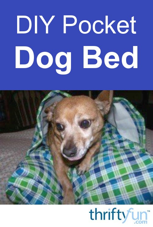 DIY Pocket Dog Bed ThriftyFun
