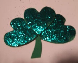 Shimmery Shamrock Pin