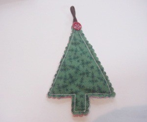 Fabric Christmas Tree Ornament