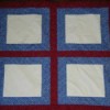 Red, white, and blue quilt blockx.