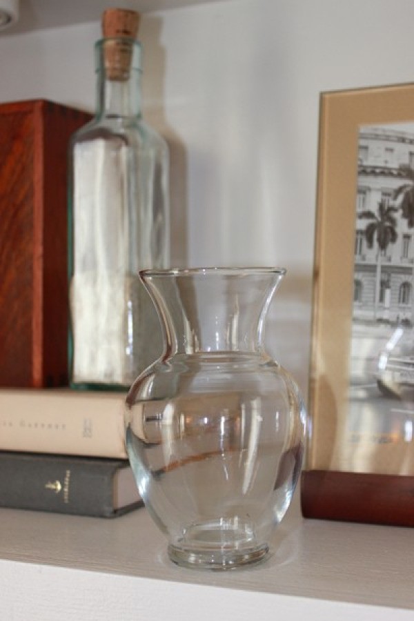 Clear vase before painting.