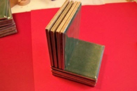 Recycled Tile Bookends