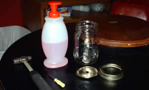Valentine Mason Jar Soap Dispenser