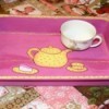 tea pot motif tray