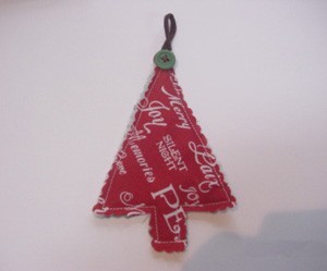 Fabric Christmas Tree Ornament