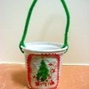 A finished Christmas treat cup.