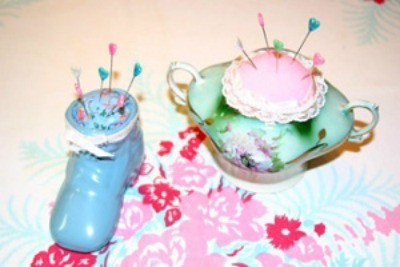 Vintage China Pin Cushions