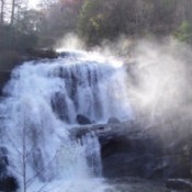 Bald River Falls in the North Carolina mountains.