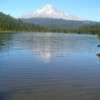 Lake with Mt. Hood in background.