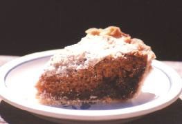 Shoo Fly Pie on plate