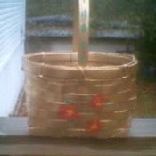 Painted basket.