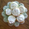 cream cheese cookies on plate