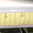 6" paper scale on desk