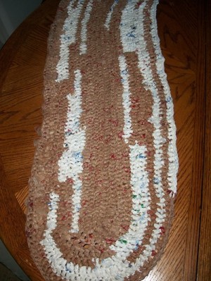 Crocheted Plarn Rug