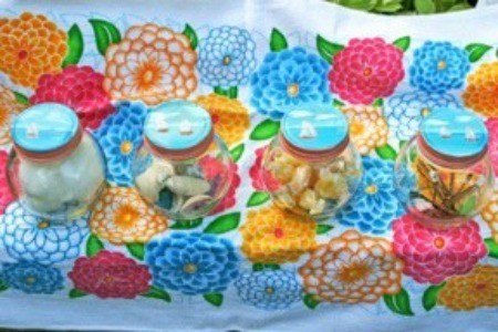 Beach Reminder Jars - Finished jars.