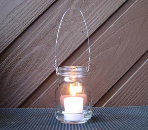 Recycled Jar Candle Holders