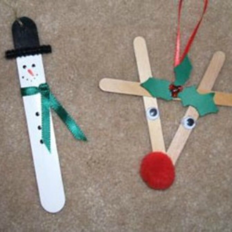 Easy Craft Stick Ornaments | ThriftyFun